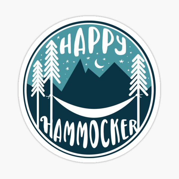 Happy Hammocker - Nature Night Blue Sticker