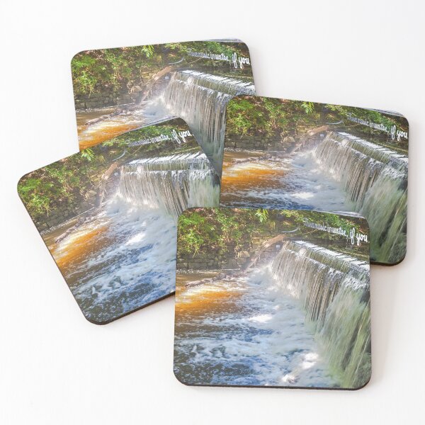 Item preview, Inspirational Quote Overlays a Small Waterfall designed and sold by David Patterson.