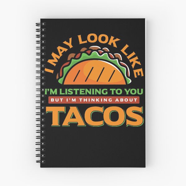 Item preview, I'm Thinking About Tacos Funny Food Design designed and sold by AllStarMerch.