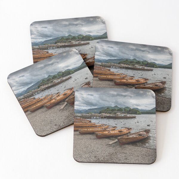 Item preview, Tranquil Lakeside at Derwentwater with Wooden Boats designed and sold by David Patterson.