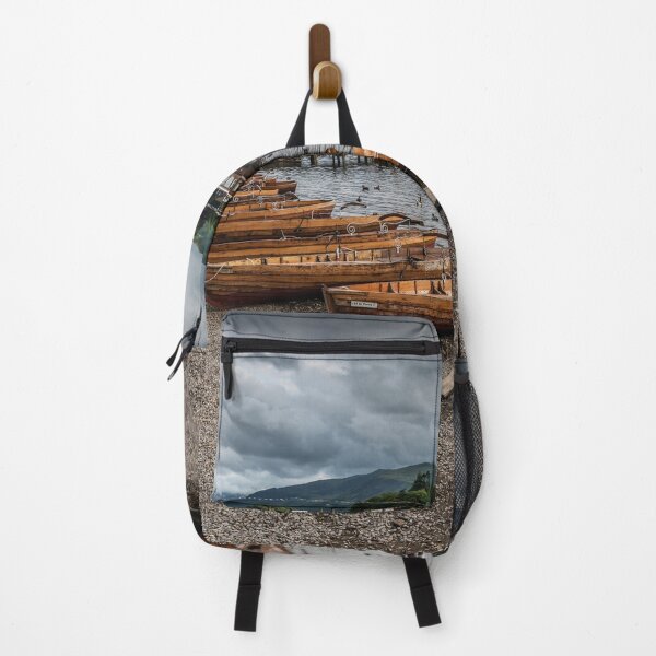 Item preview, Tranquil Lakeside at Derwentwater with Wooden Boats designed and sold by David Patterson.
