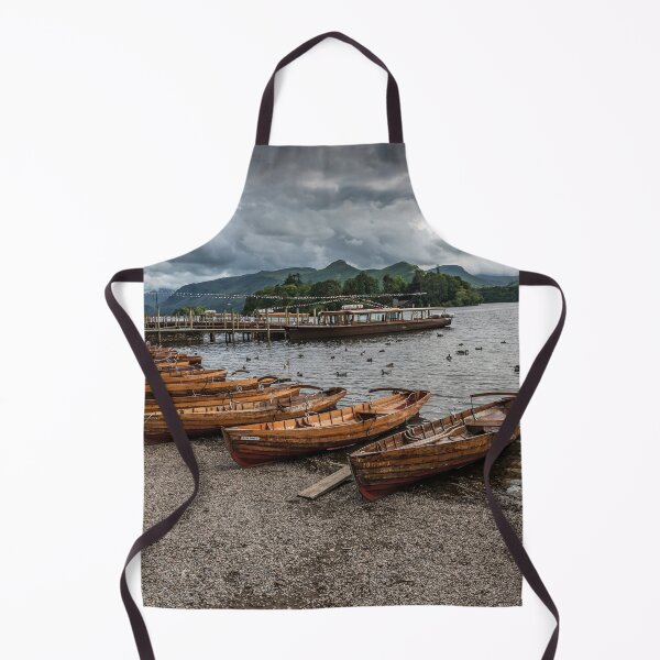 Item preview, Tranquil Lakeside at Derwentwater with Wooden Boats designed and sold by David Patterson.