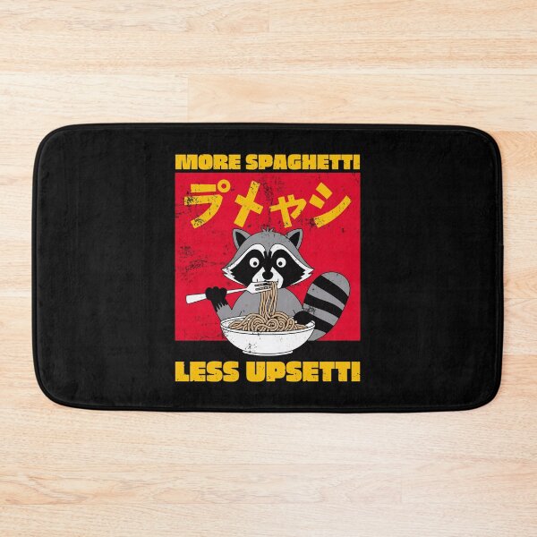 Item preview, More Spaghetti Less Upsetti Raccoon Funny Cute designed and sold by DreamyNature.