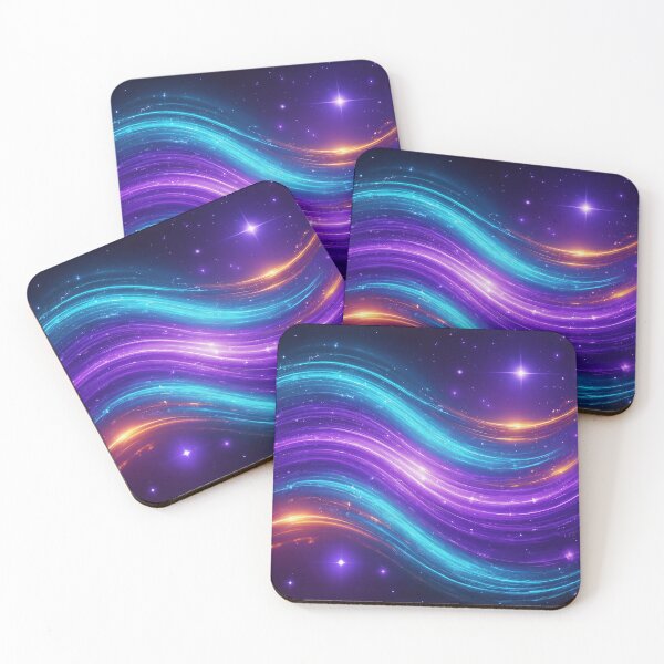 Item preview, Cosmic Energy Waves – Vibrant Swirls of Purple and Blue designed and sold by DscapeDesigns.