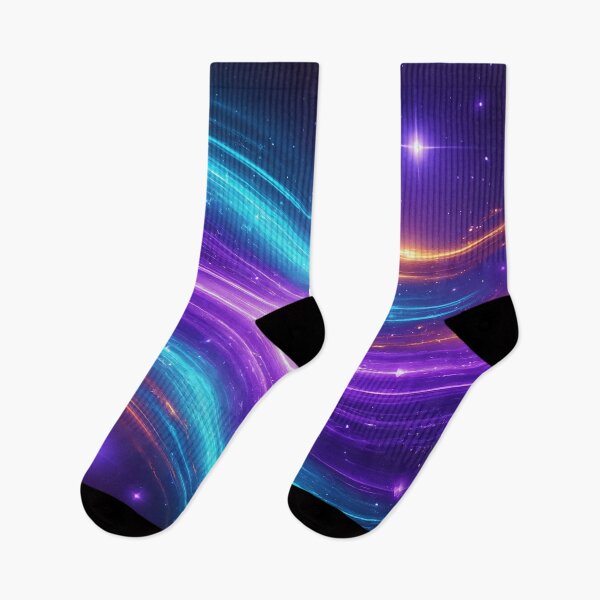 Item preview, Cosmic Energy Waves – Vibrant Swirls of Purple and Blue designed and sold by DscapeDesigns.