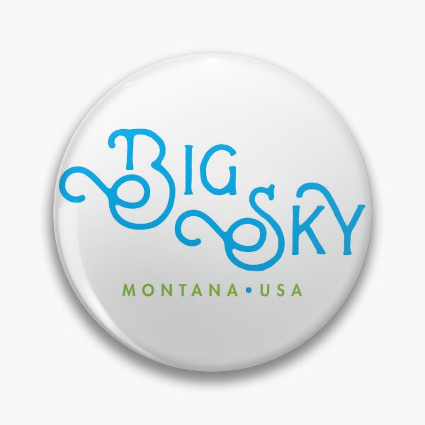 Item preview, Big Sky Montana Ski Trail Typographic Design designed and sold by Futurebeachbum.