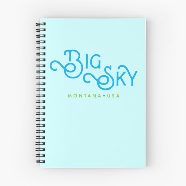 Item preview, Big Sky Montana Ski Trail Typographic Design designed and sold by Futurebeachbum.