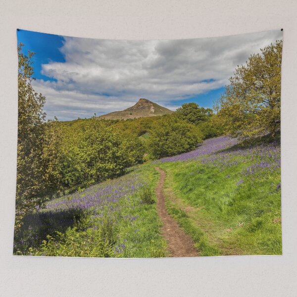 Item preview, Scenic Flowering  Pathway To Roseberry Topping designed and sold by David Patterson.