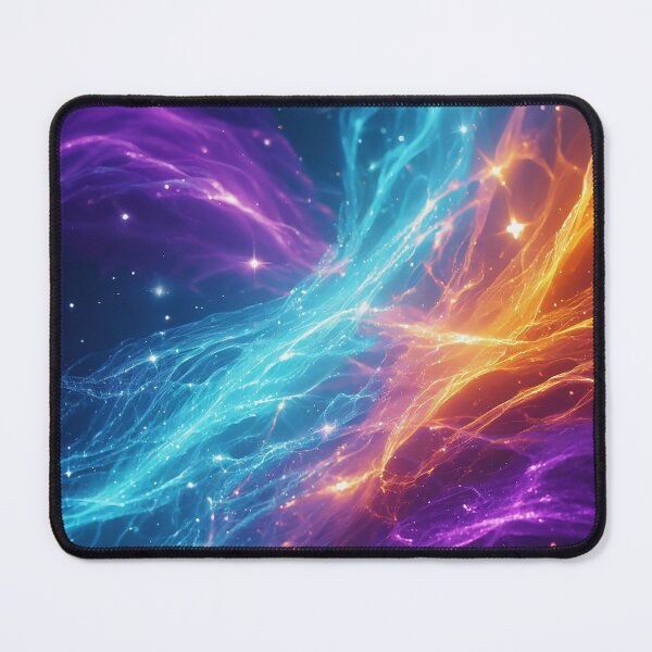 Item preview, Cosmic Energy Waves – Vibrant Purple, Blue, and Orange Streams designed and sold by DscapeDesigns.
