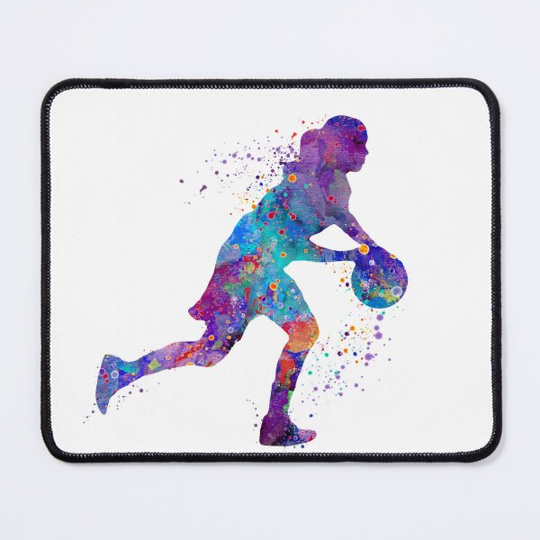 Item preview, Basketball Girl Colorful Watercolor Art Gift designed and sold by LotusGifts.