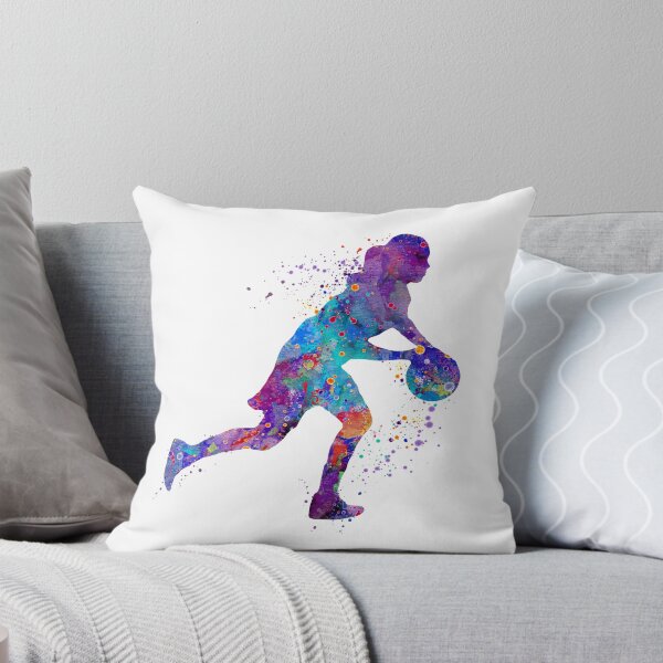 Item preview, Basketball Girl Colorful Watercolor Art Gift designed and sold by LotusGifts.