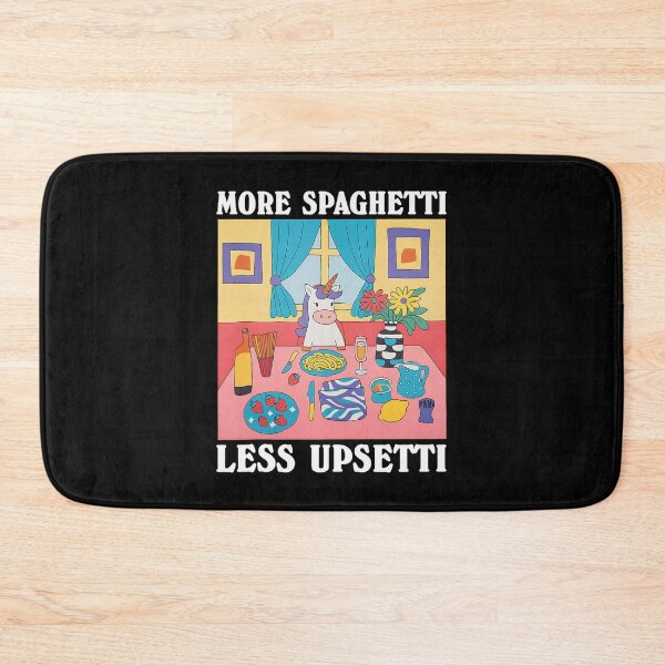 Item preview, More Spaghetti Less Upsetti Unicorn Funny designed and sold by DreamyNature.