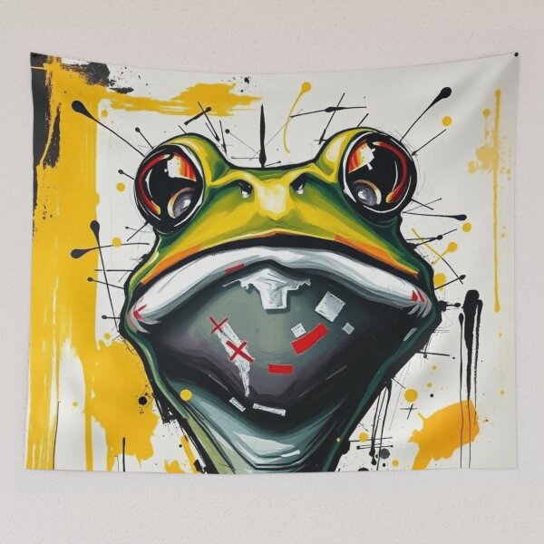 Item preview, Croak X – Urban Frog Surrealism with a Street Art Twist designed and sold by SparkyBamBam.
