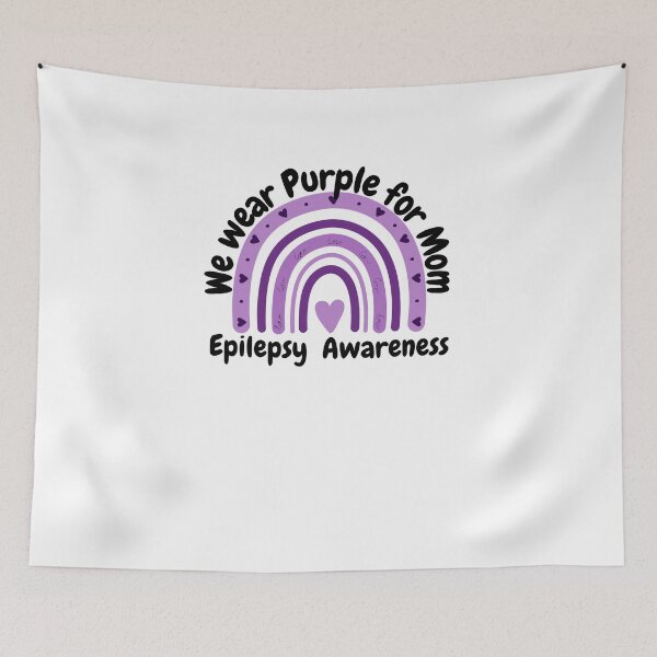 Item preview, Epilepsy awareness We wear purple for Mom cute boho rainbow designed and sold by snowry.