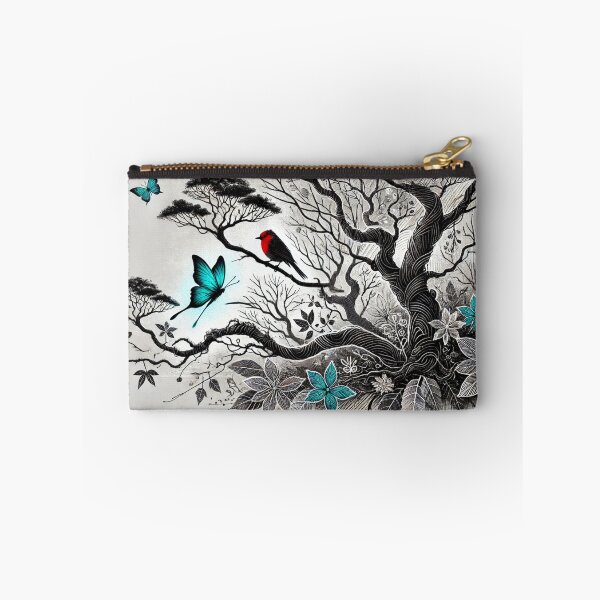 Item preview, Inkart floral design with bird butterflies and nature elements designed and sold by SanJo2000.
