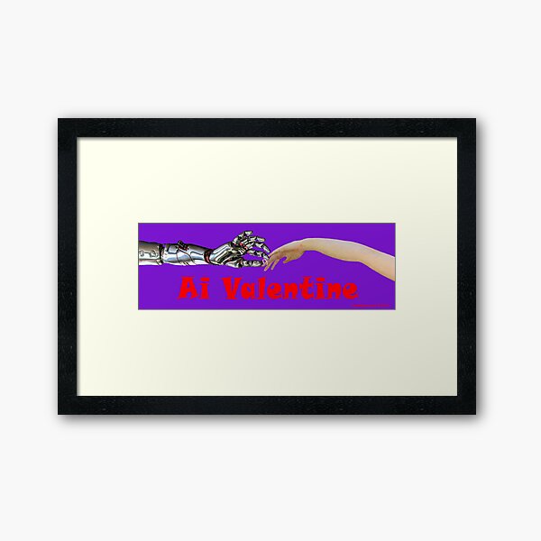 AI Valentine Framed Art Print