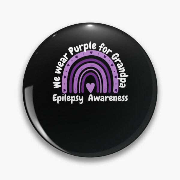 Item preview, Epilepsy awareness We wear purple for Grandpa boho rainbow designed and sold by snowry.