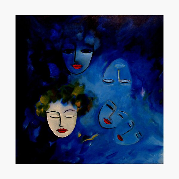 Dreaming in a blue world Photographic Print