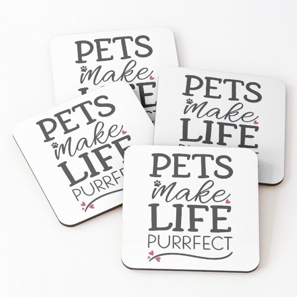 Item preview, Pets Make Life Purrfect designed and sold by ThatBBStore.