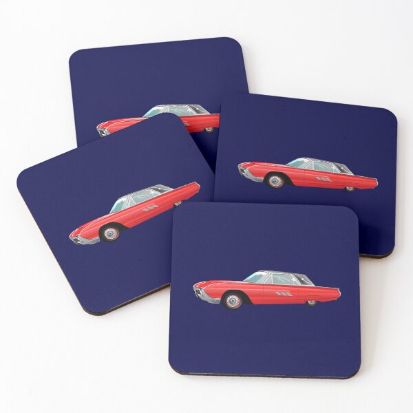 Item preview, 1963 Red Hot Hot Rod Antique Car on Navy 000140 designed and sold by Art in My Loft.