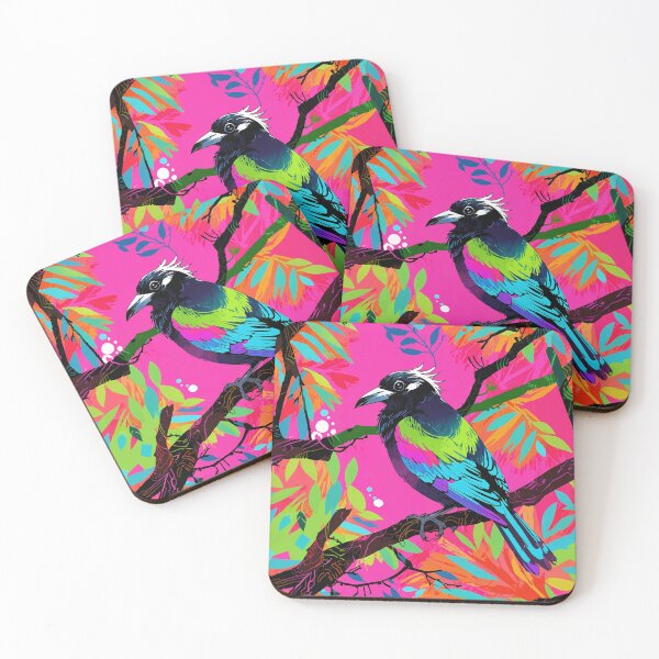 Item preview, Magpie in fluorescent colours 1 designed and sold by AussieConcepts.