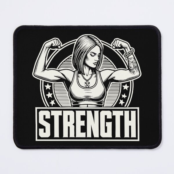 Item preview, Strength strong woman flexes muscles gift designed and sold by Pineapple-Tree.