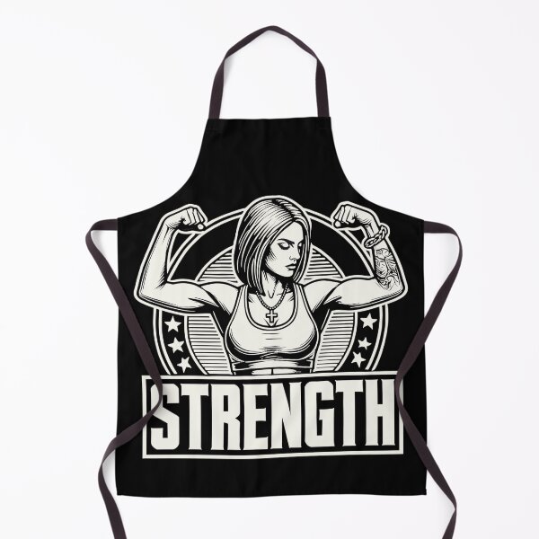 Item preview, Strength strong woman flexes muscles gift designed and sold by Pineapple-Tree.