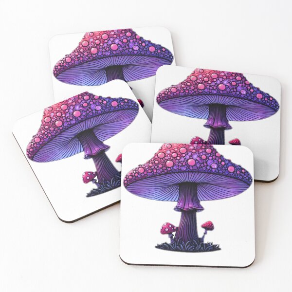 Item preview, Magical hallucinogenic mushroom in shades of purple and pink. designed and sold by Vetagio.