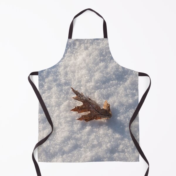 Item preview, Amalgamating the Seasons with an Autum Oak Leaf in Fresh Snow designed and sold by Georgia Mizuleva.