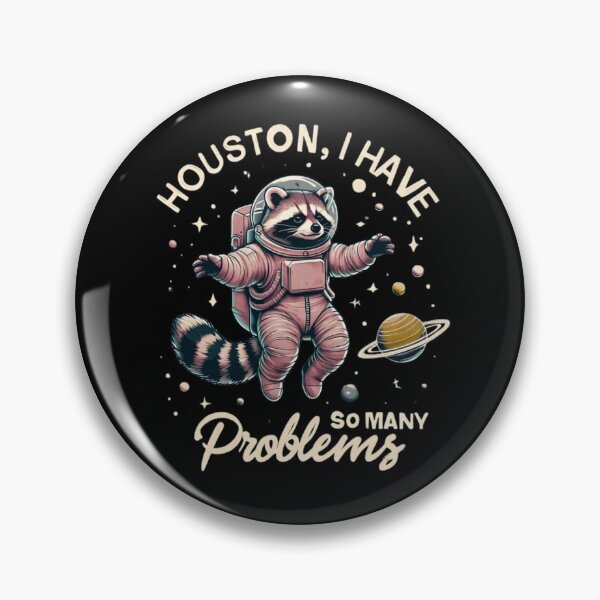 Item preview, Whimsical Raccoon Astronaut Floating in Space with Planets designed and sold by Colorful-Garden.