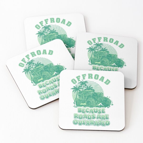 Item preview, OFFROAD Because Roads Are Overrated Jungle Adventure In Vintage Green designed and sold by SplashTastic.