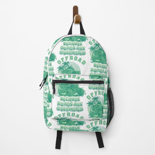 Item preview, OFFROAD Because Roads Are Overrated Jungle Adventure In Vintage Green designed and sold by SplashTastic.