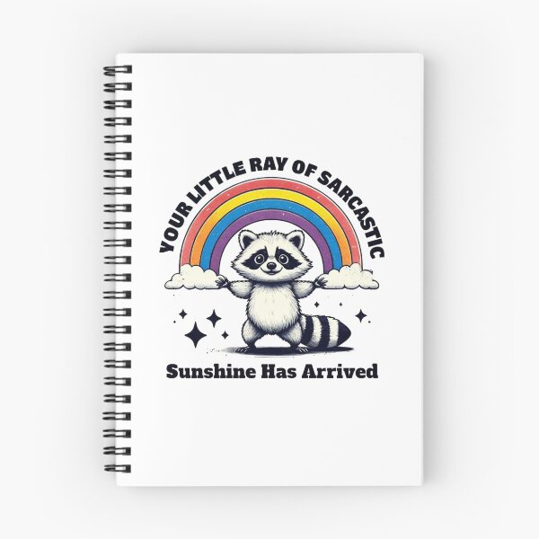 Item preview, Cheerful Cartoon Raccoon Under Vibrant Rainbow designed and sold by Colorful-Garden.