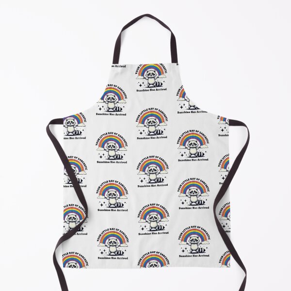 Item preview, Cheerful Cartoon Raccoon Under Vibrant Rainbow designed and sold by Colorful-Garden.
