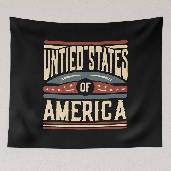 Item preview, Untied States of America Retro Vintage Typography designed and sold by Designer-Girl.