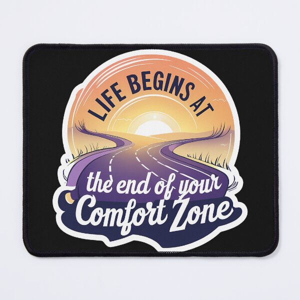 Item preview, Life Begins at the End of Your Comfort Zone – Winding Road designed and sold by zoughlal.
