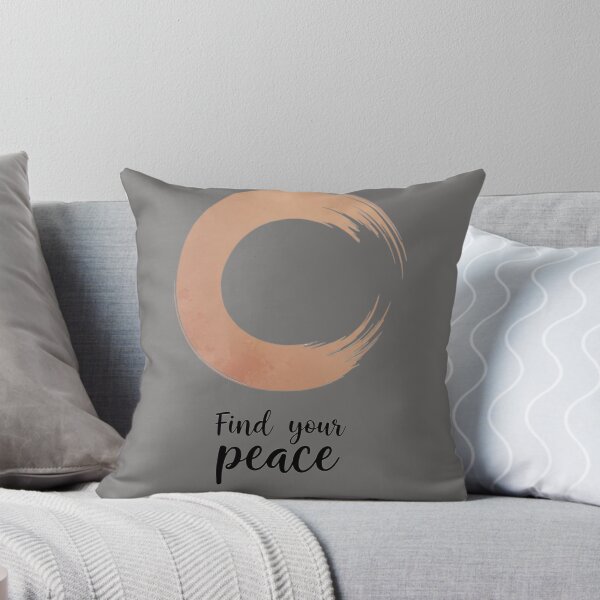 Item preview, "Find Your Peace T-Shirt | Zen Art Design | Mindfulness Gift Idea |  Inspirational Cursive Typography designed and sold by Thread-Verse.
