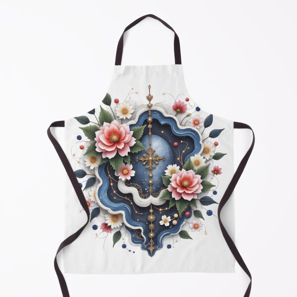 Item preview, Mystical Floral & Celestial Clock Art designed and sold by Ritik11.