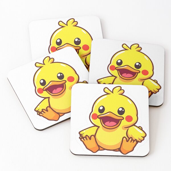 Item preview, Cheerful Quacky Duck Sticker designed and sold by Chibi Masterpieces.