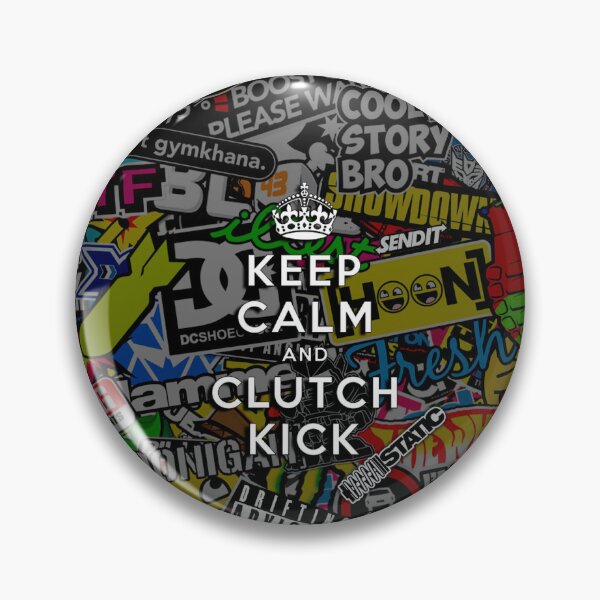 Item preview, Keep Calm and Clutch Kick Colored Stickerbomb designed and sold by Cesar2K.