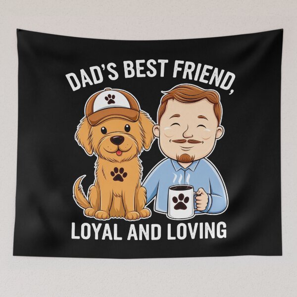 Item preview, Dad’s Best Friend Loyal and Loving Dog Lover designed and sold by Taans-Creation.