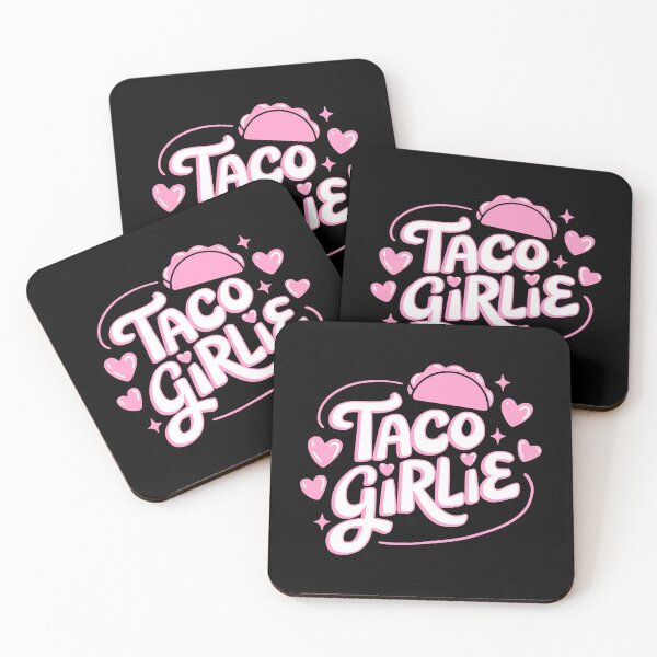 Artikelvorschau, Taco-Girlie! Süßer rosa Taco-Liebhaber entworfen und verkauft von PMCreative.