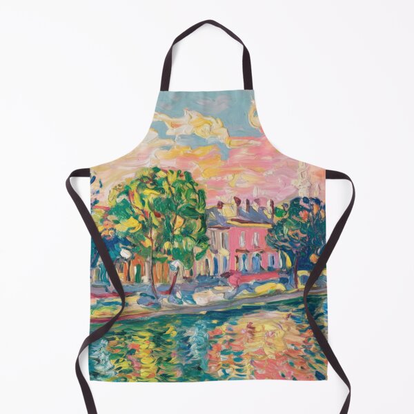 Item preview, Impressionist Sunset Over a French River – Alfred Sisley Style designed and sold by CARRAANN.