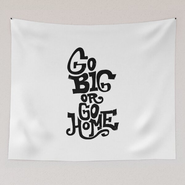 Item preview, Go Big or Go Home; Graffiti Style; designed and sold by StickerApe.