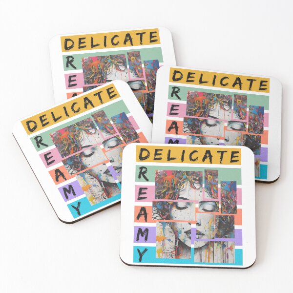 Item preview, Digital art painted the wording Delicate & Dreamy designed and sold by Vibes-vintage.