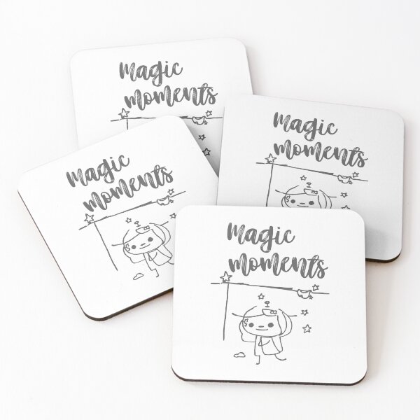 Item preview, Magic Moments Twinkling Stars Smiling Character In Gray designed and sold by SplashTastic.