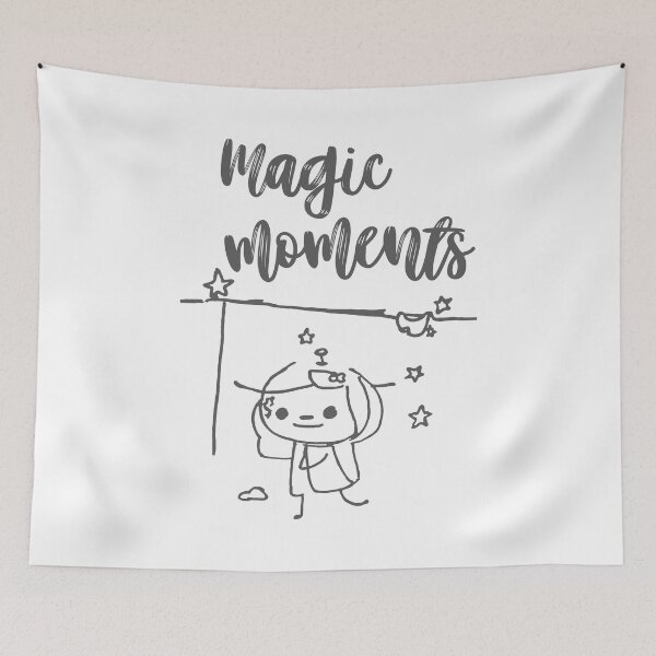 Item preview, Magic Moments Twinkling Stars Smiling Character In Gray designed and sold by SplashTastic.