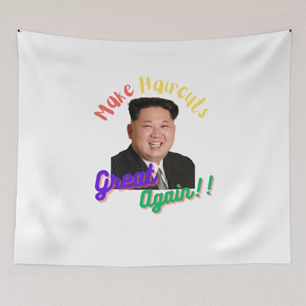 Item preview, Make Haircuts Great Again, Great Again, Rocketman, North Korea, supreme leader, funnyfits70, Humor, Funny, retro, vintage, funny quotes, animal humor, designed and sold by FunnyFits70.