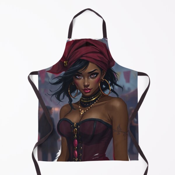 Item preview, Beautiful Romani Gypsy girl illustration designed and sold by Vintage Designs +.