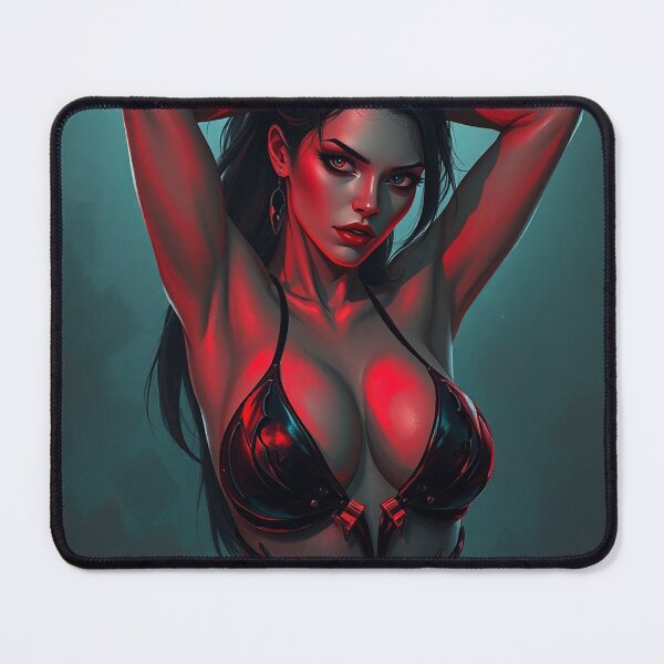 Item preview, Sexy Vampire demon fantasy punk horror Girl illustration designed and sold by Vintage Designs +.